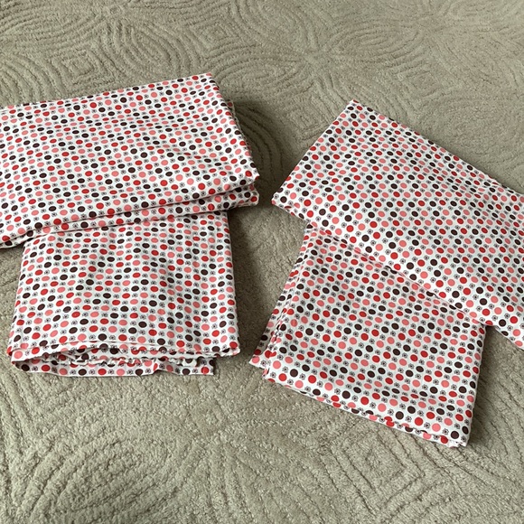 LAND OF NOD *4 Panels* 50"x63" Polka Dot Spotty Curtains Lined - Picture 11 of 11